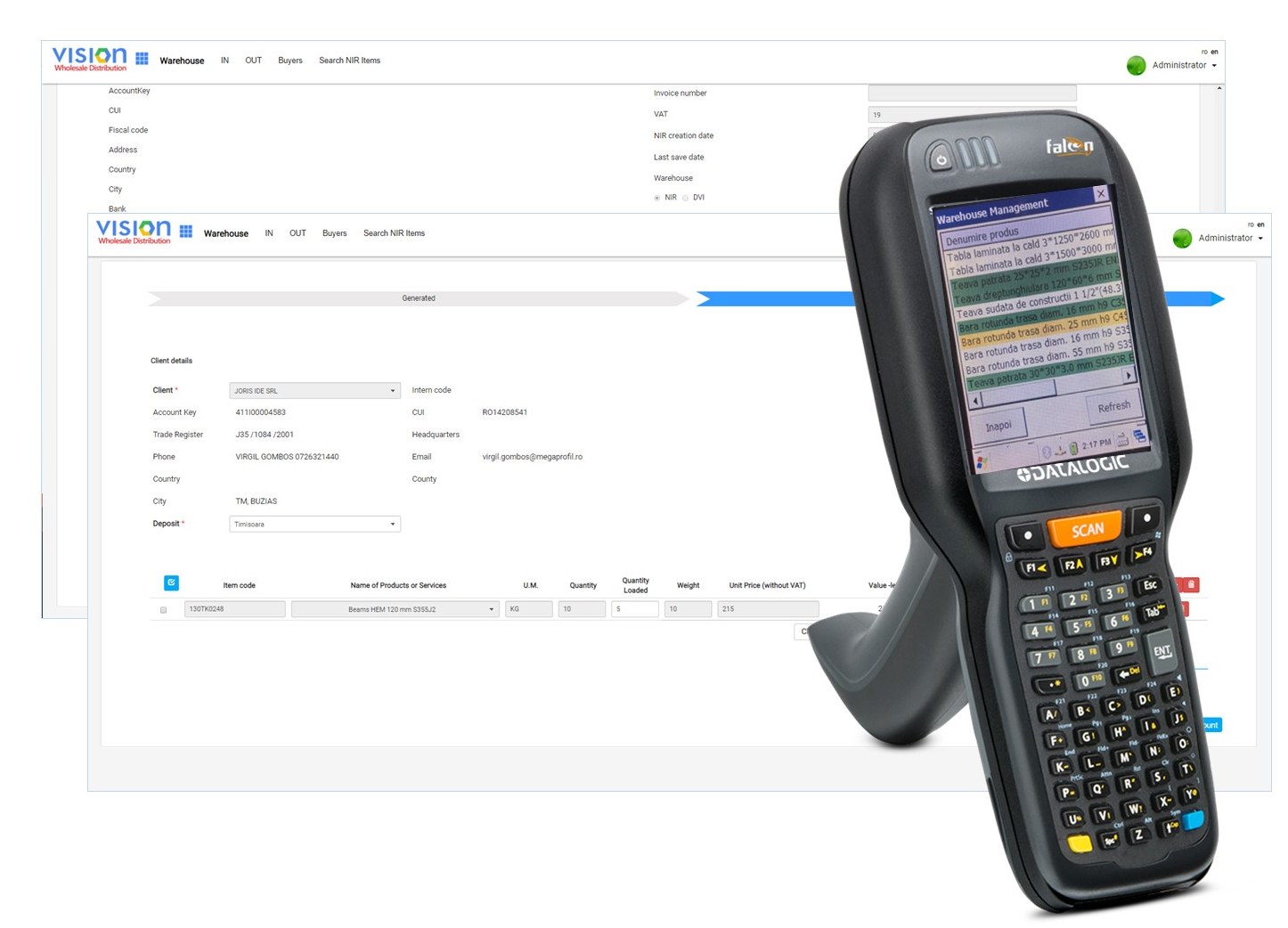Vision Wholesale Distribution warehouse automation